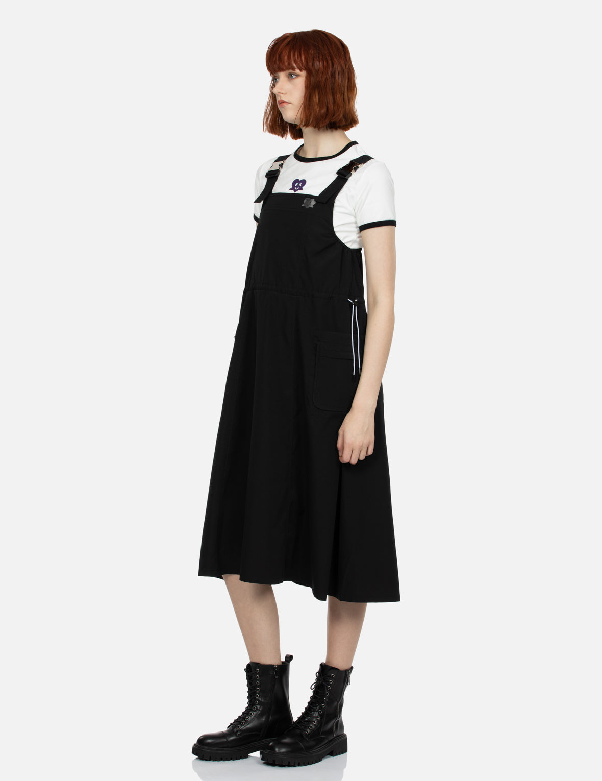ミラー化EKプリントファッションフィットダンガリードレス