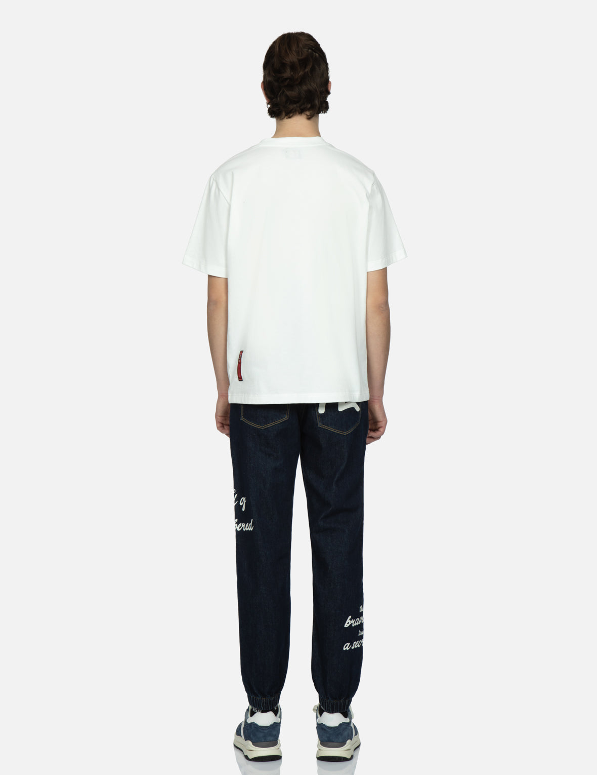 Slogan and Seagull Print Regular-Fit Jogger Pants