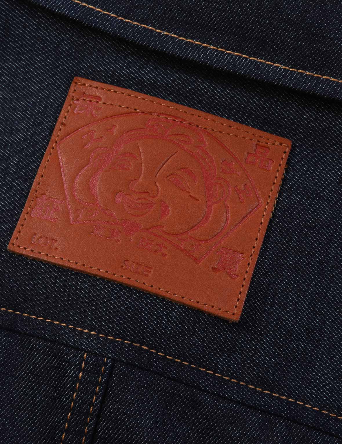 海波柄カモメ刺繍デニムシャツジャケット