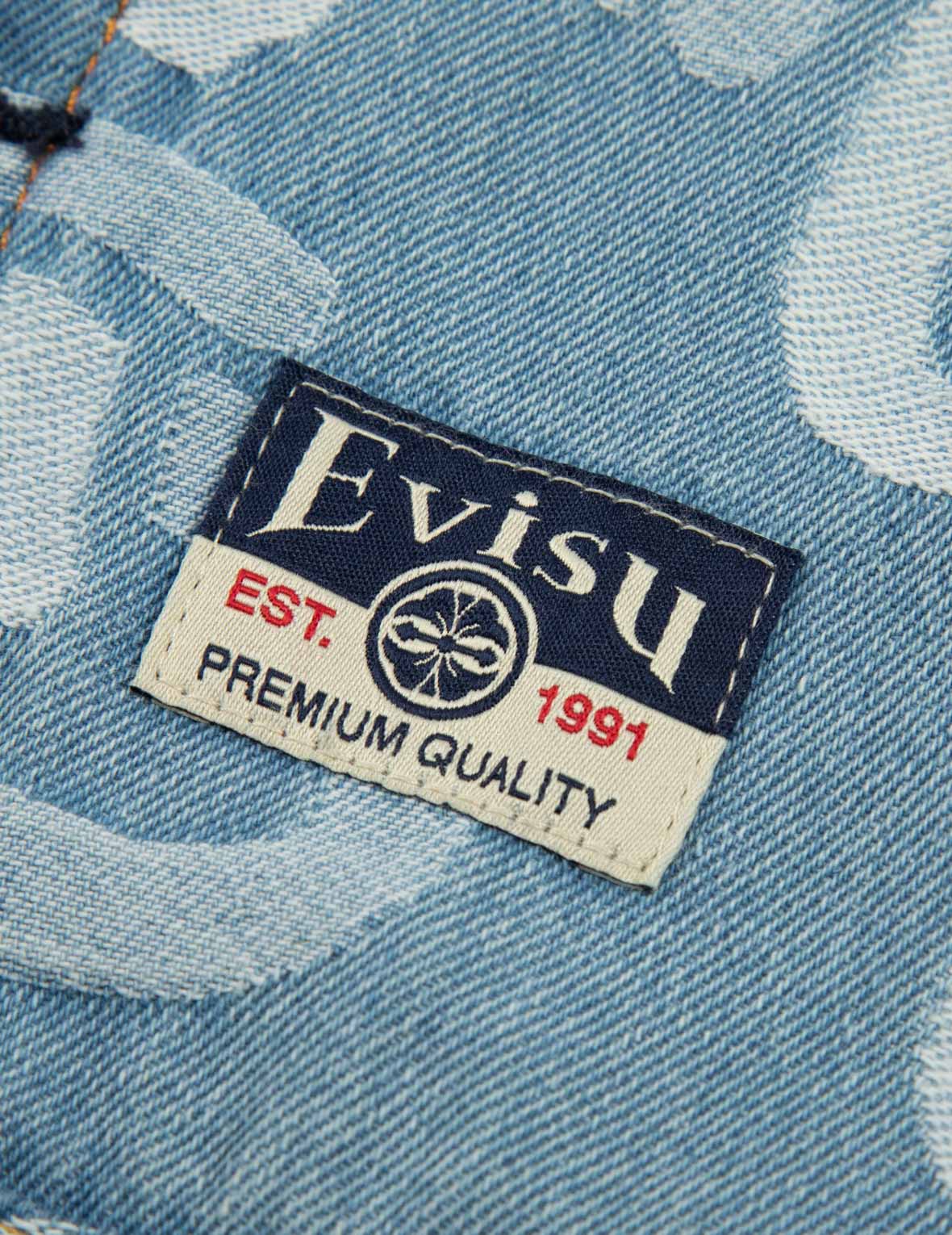 オールオーヴァーカモメジャカードリラックスフィットデニムジャケット