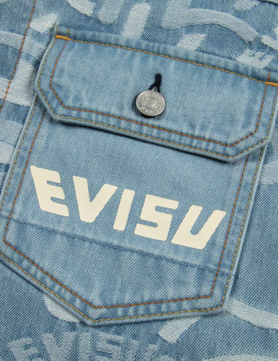 オールオーヴァーカモメジャカードリラックスフィットデニムジャケット