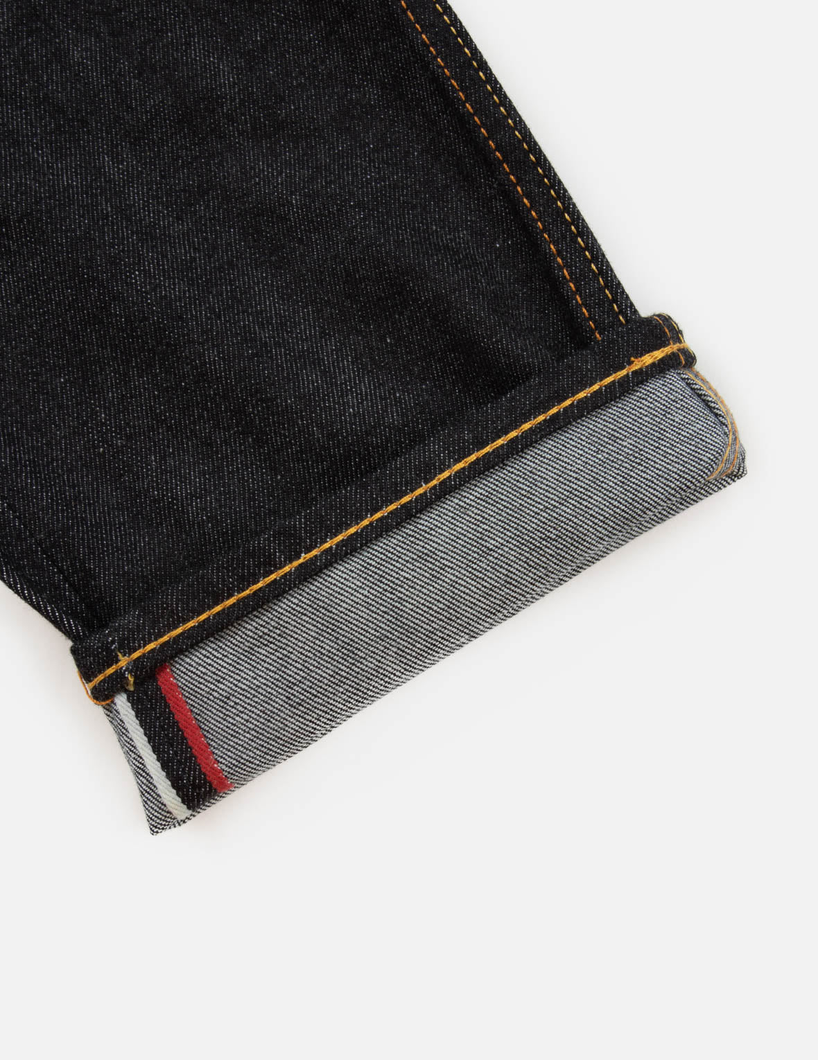 書道大黒刺繍のキャロットフィットデニムジーンズ#2017