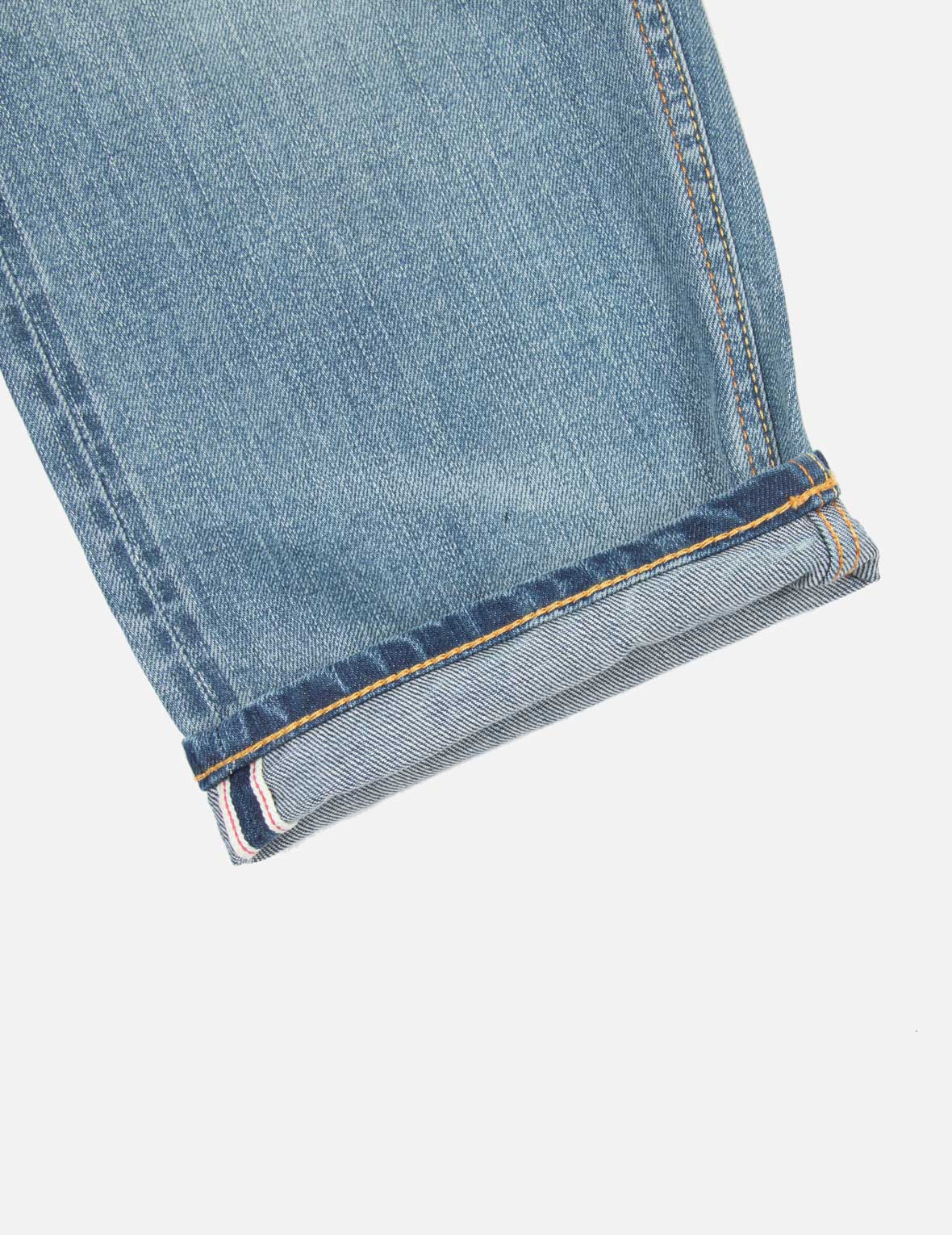 ダイヤモンドだるまプリントポケットクロップドフィットジーンズ #2027