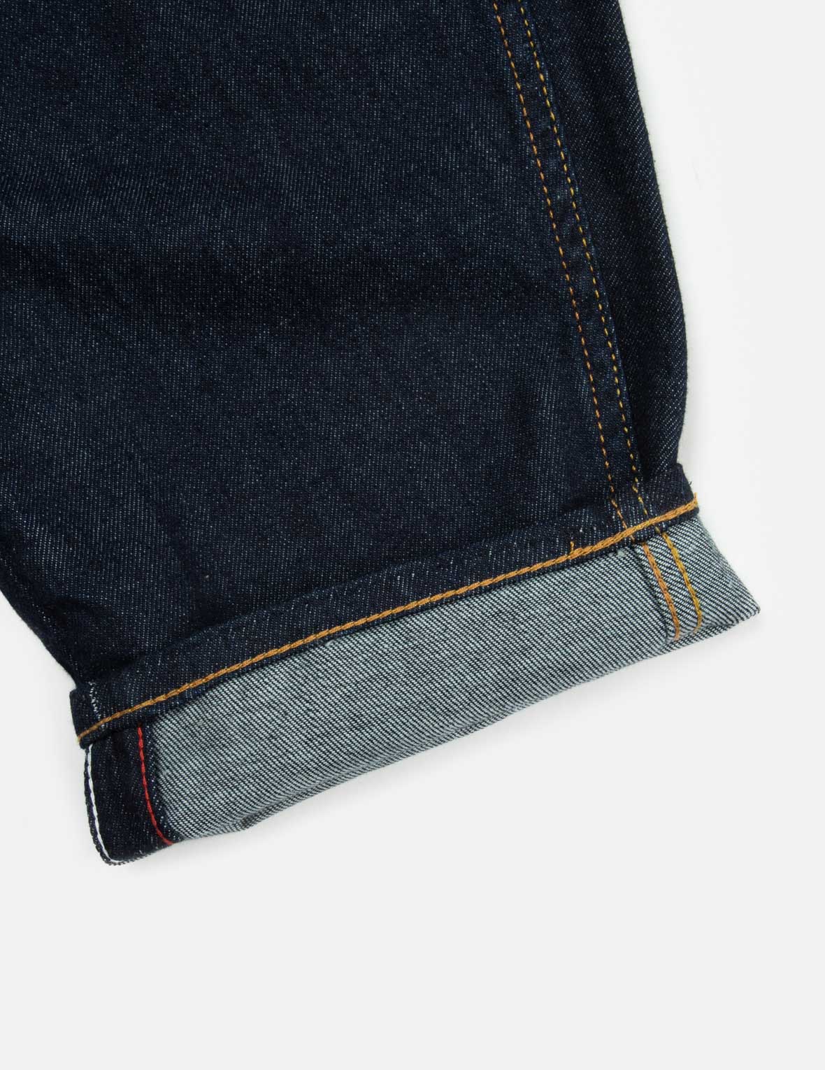 カモメとゴッドヘッド刺繍のバルーンフィットジーンズ