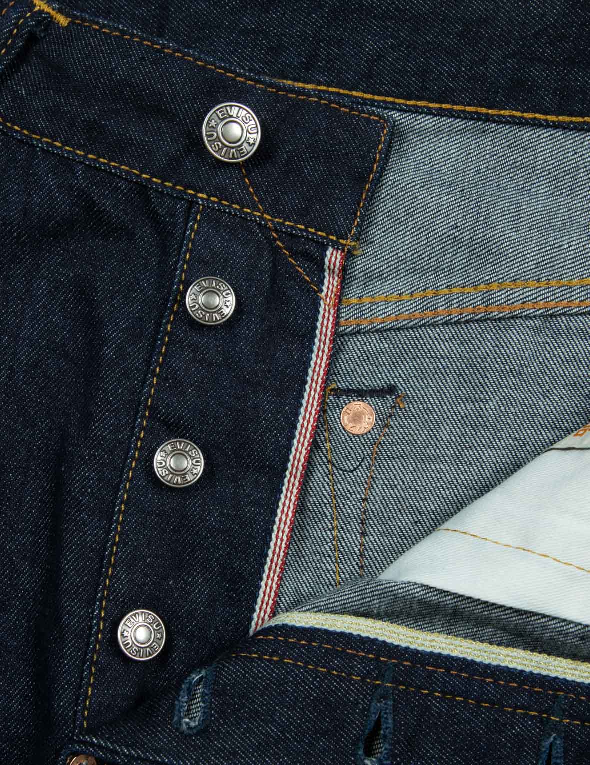 カモメとゴッドヘッド刺繍のバルーンフィットジーンズ