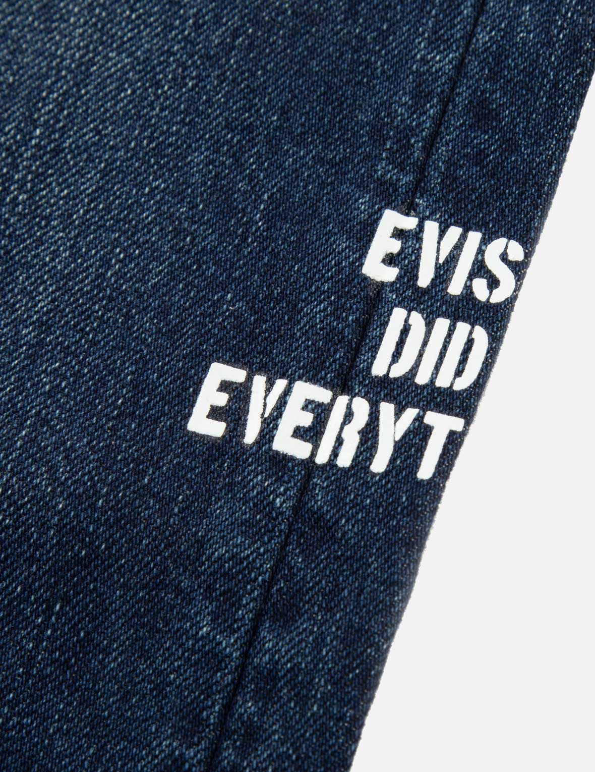 鯉のぼりプリントとカモメ刺繍クロップドフィットジーンズ#2027