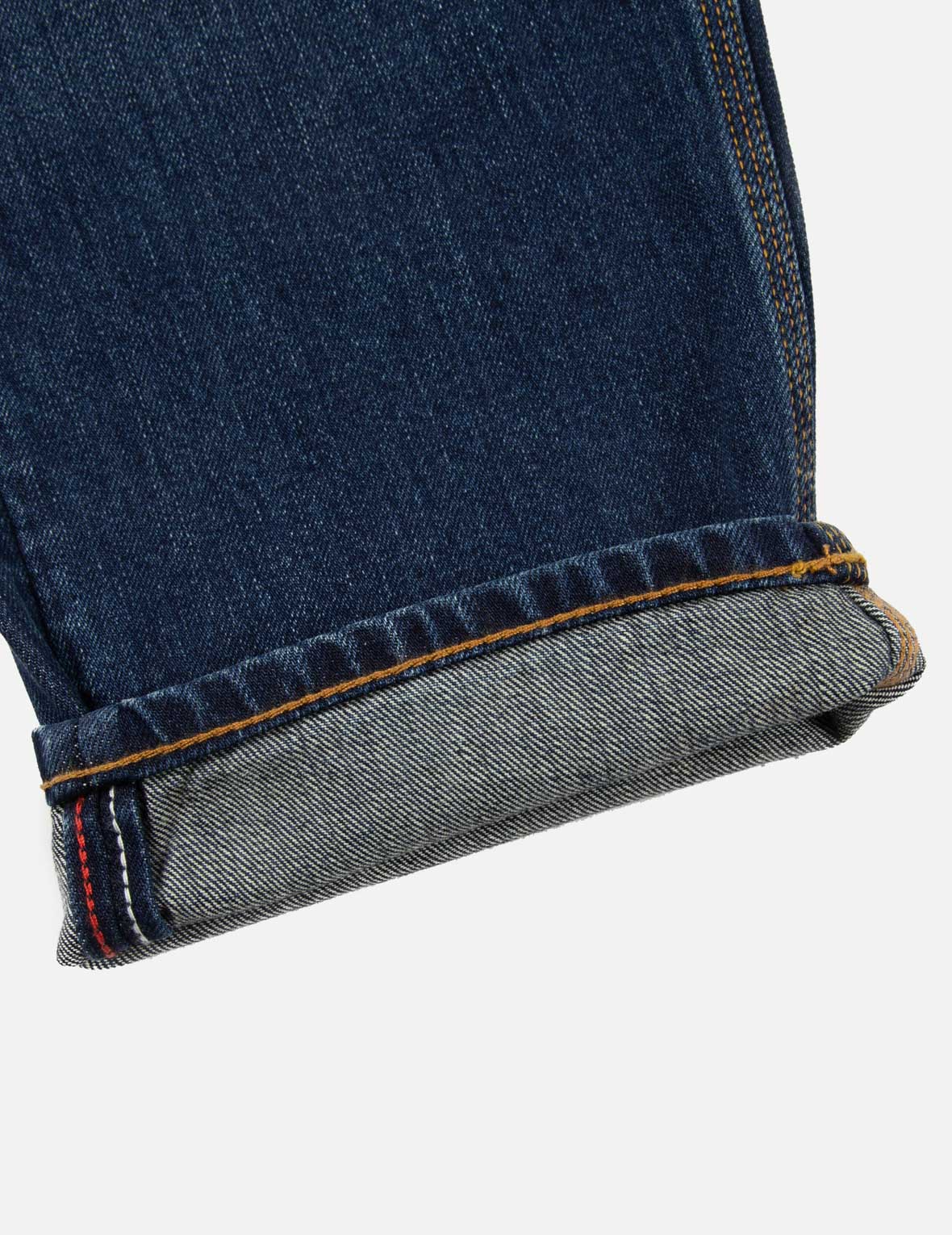 鯉のぼりプリントとカモメ刺繍クロップドフィットジーンズ#2027