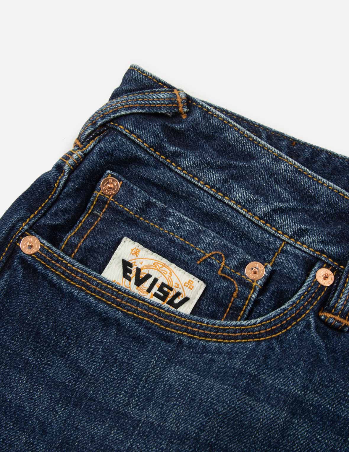 鯉のぼりプリントとカモメ刺繍クロップドフィットジーンズ#2027
