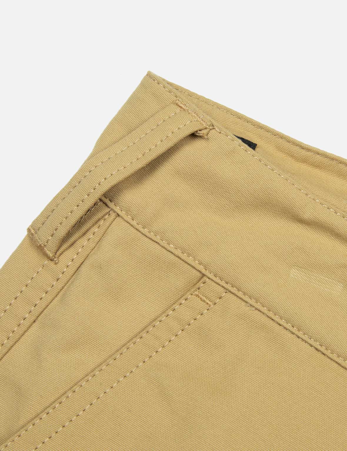 カモメ刺繍と旗の織りラベルリラックスフィットチノパンツ