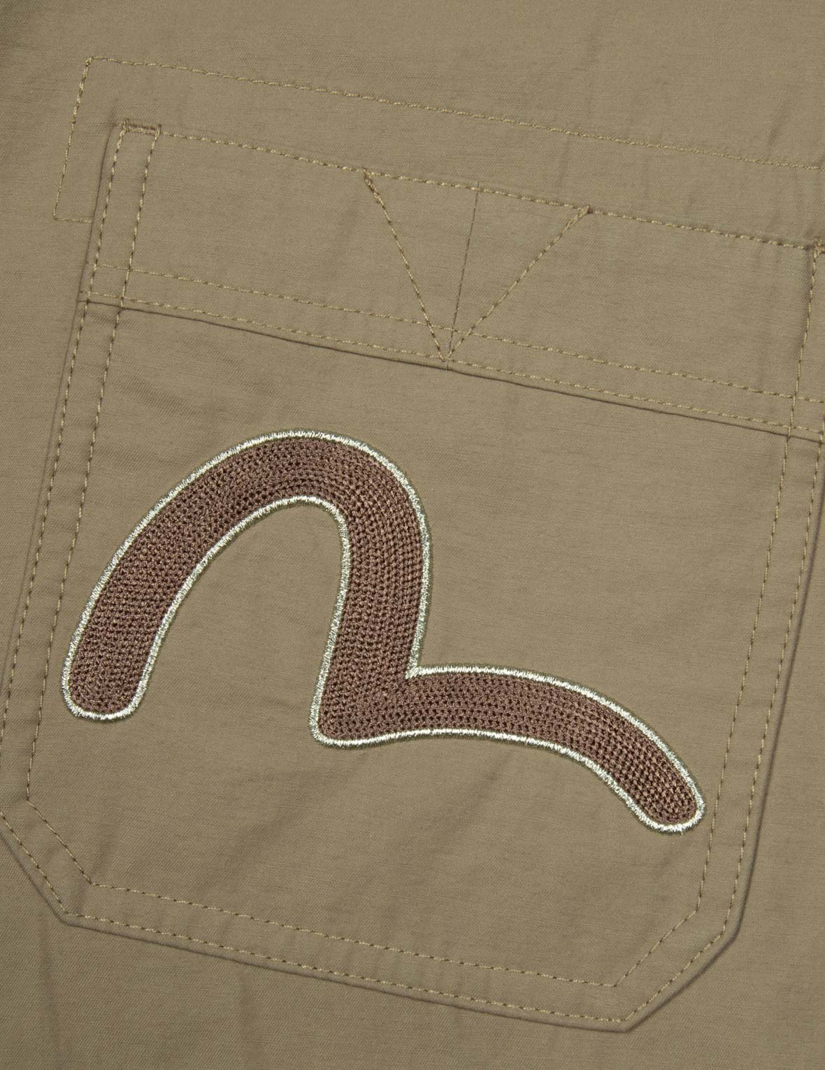 カモメ刺繍バギーパンツ