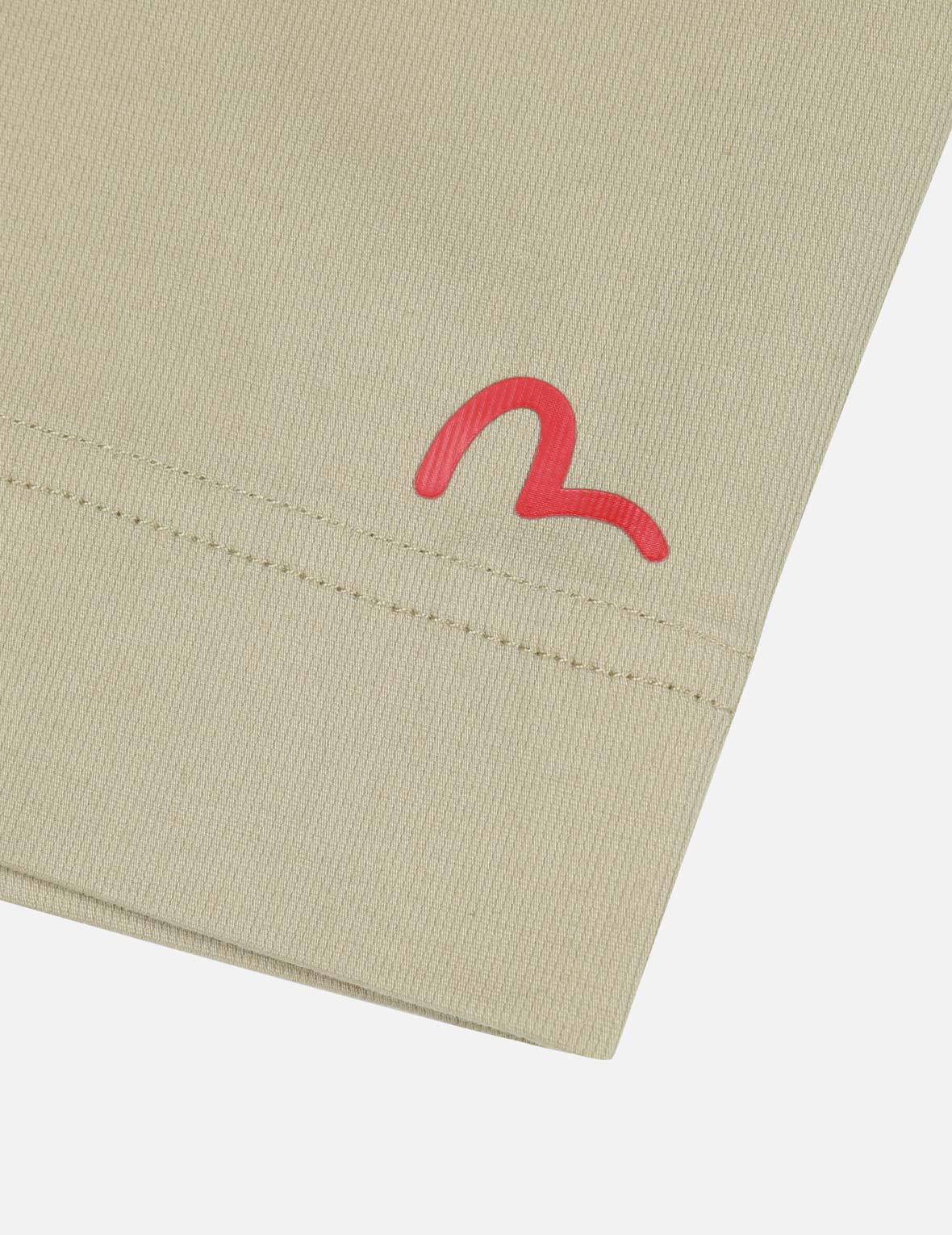 カモメ刺繍と仏頭パッチワーク リラックスフィット ショートパンツ