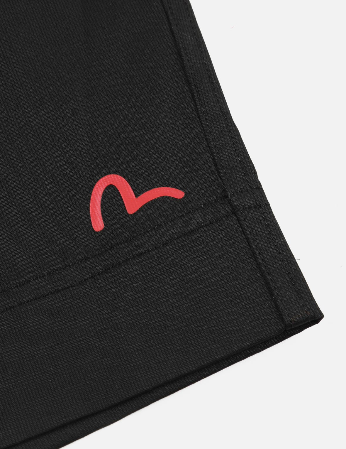 カモメ刺繍と仏頭パッチワーク リラックスフィット ショートパンツ