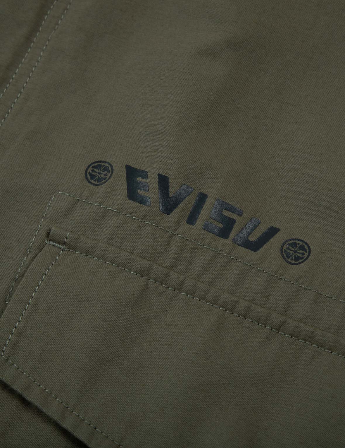 手縫いカモメとゴッドヘッド刺繍のルーズフィットシャツジャケット