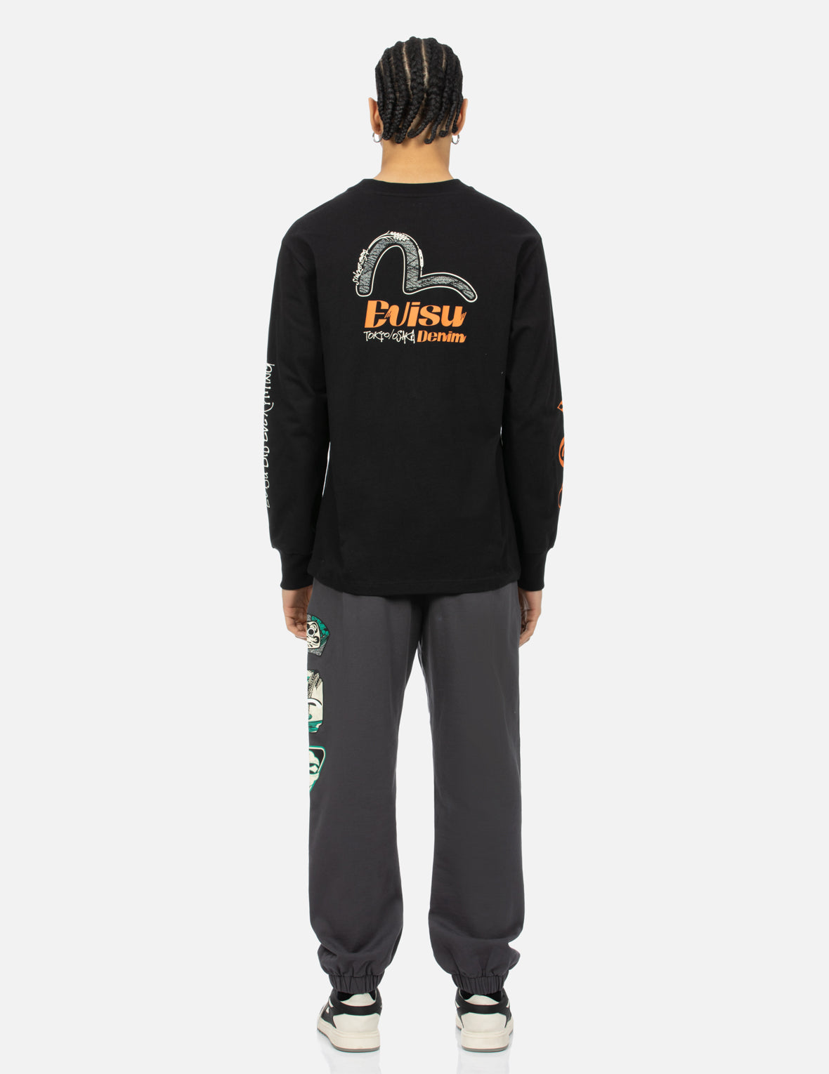 カモメプリントのファッションフィットスウェットシャツ