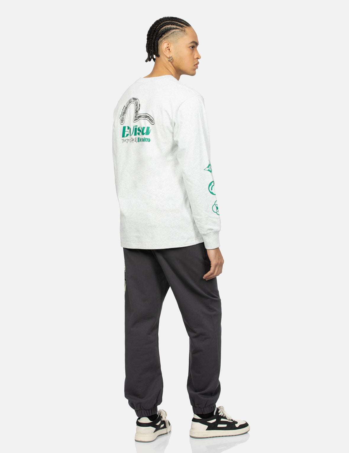カモメプリントのファッションフィットスウェットシャツ