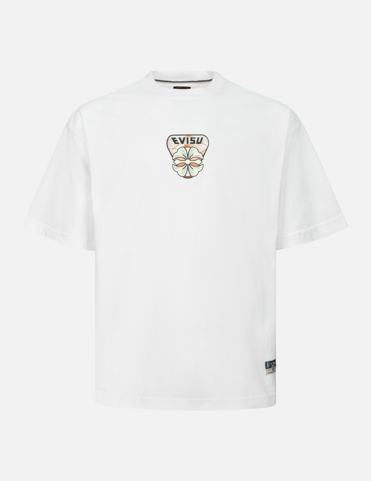 マルチ花札だるまと大黒プリントルーズフィットTシャツ