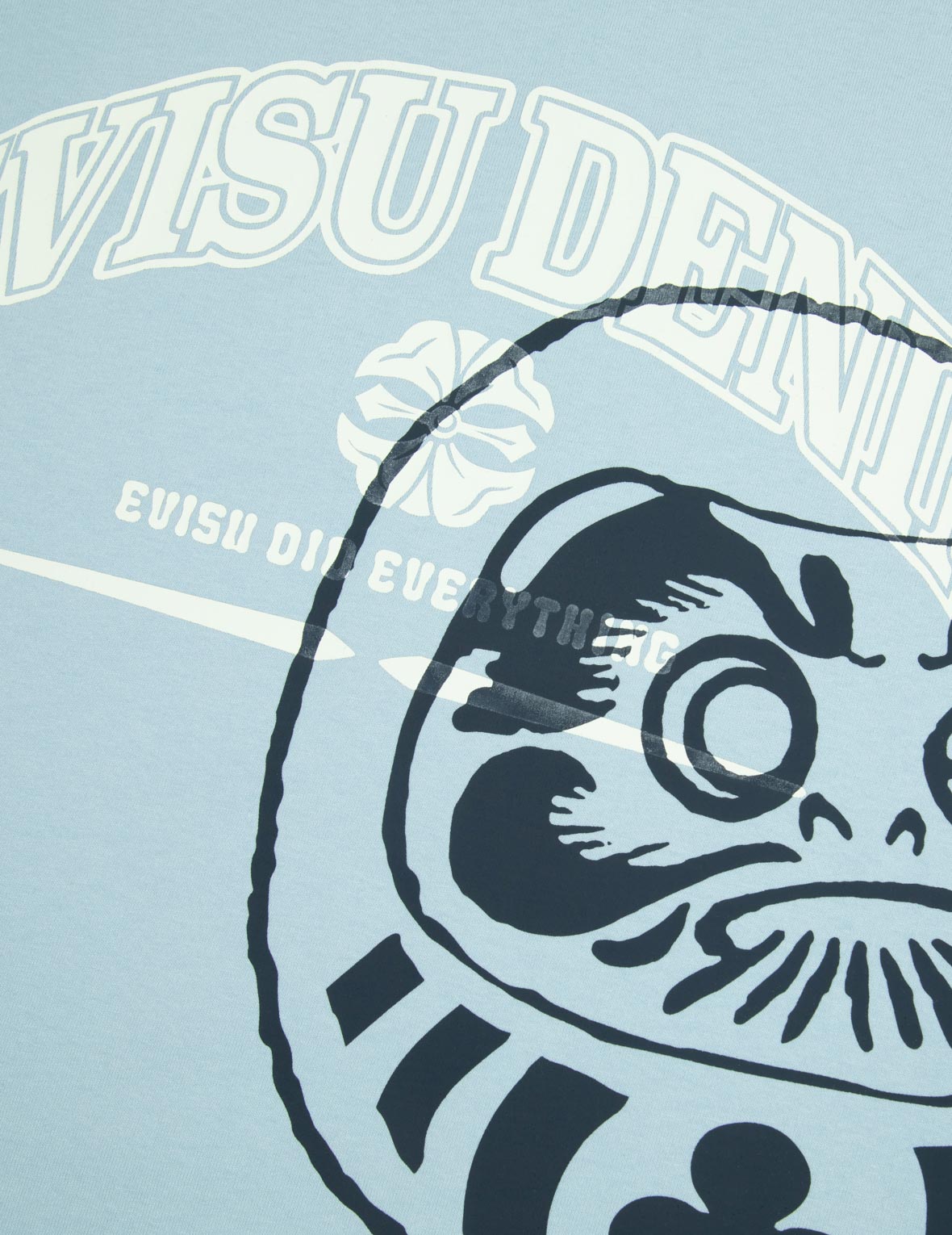 ロゴとゲームのだるまプリントリラックスフィットTシャツ