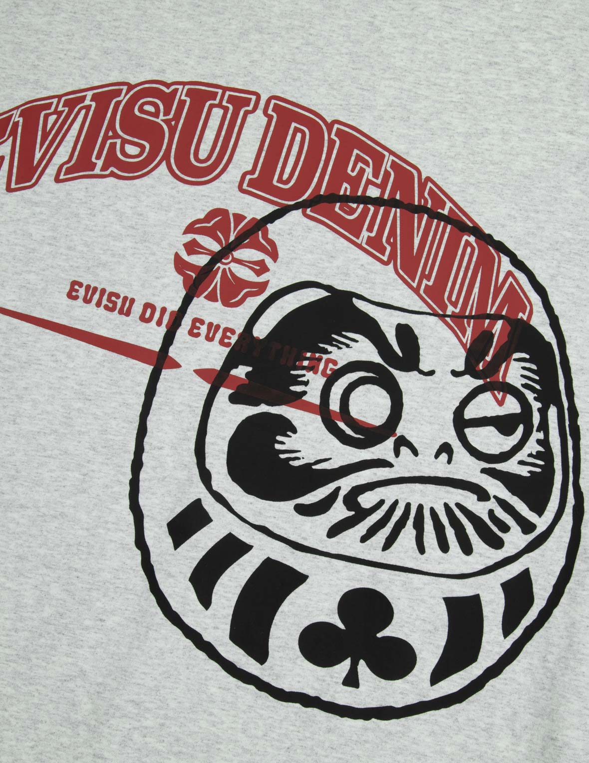 ロゴとゲームのだるまプリントリラックスフィットTシャツ