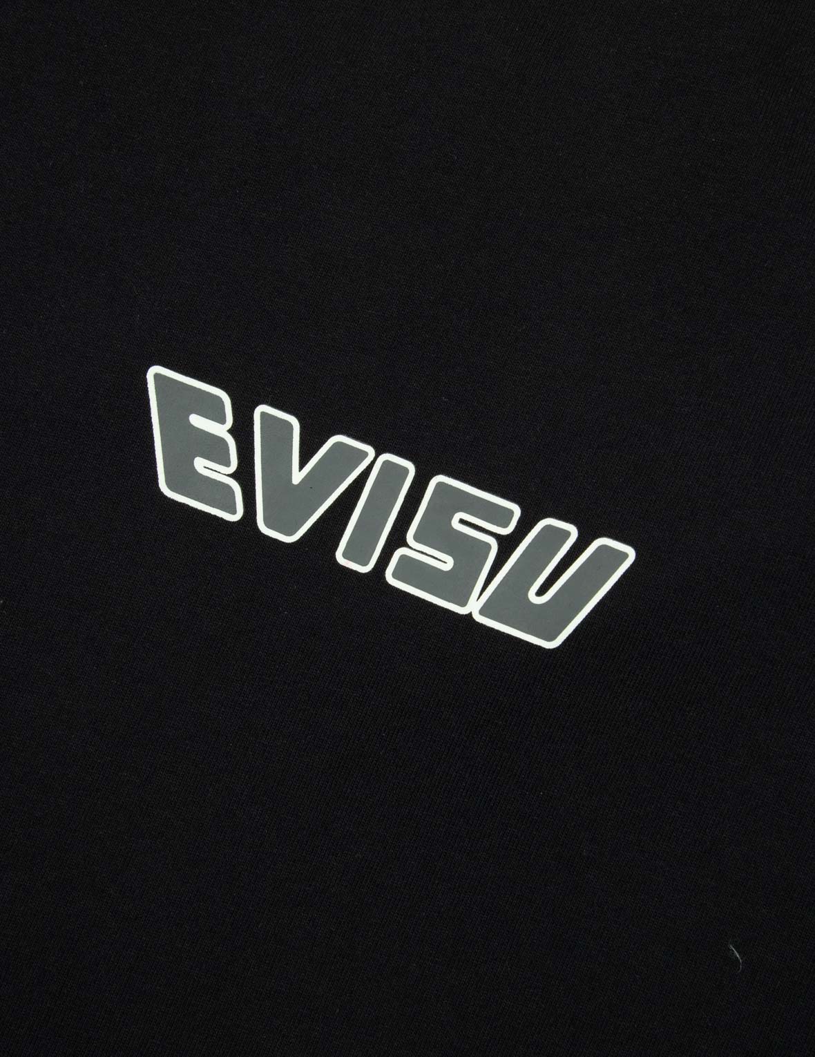 仏頭プリントとカモメ刺繍のルーズフィットTシャツ