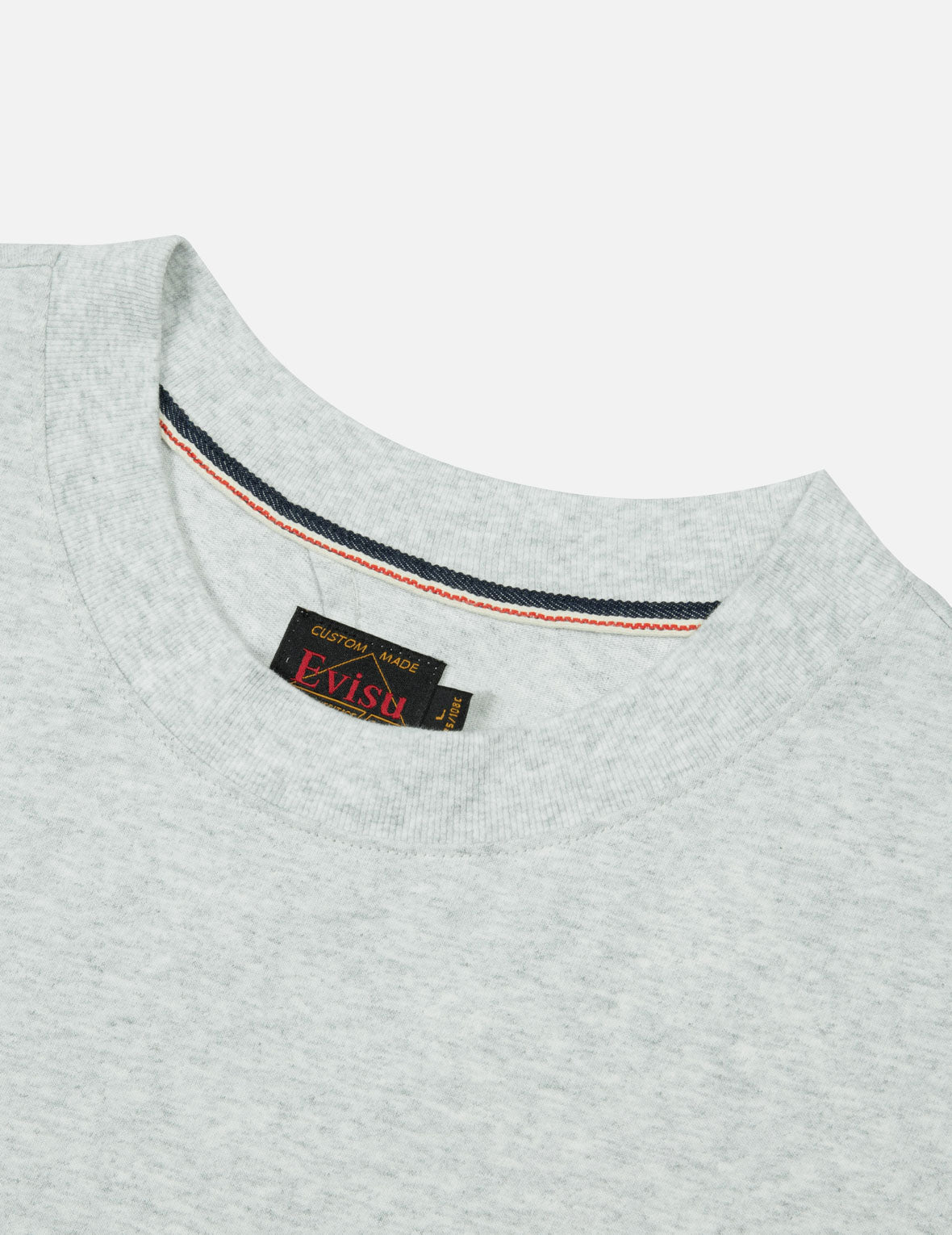 仏頭プリントとカモメ刺繍のルーズフィットTシャツ