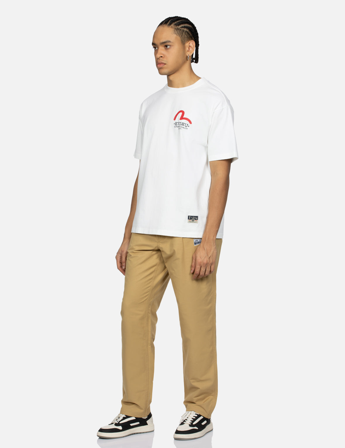 仏頭大黒プリントリラックスフィットTシャツ