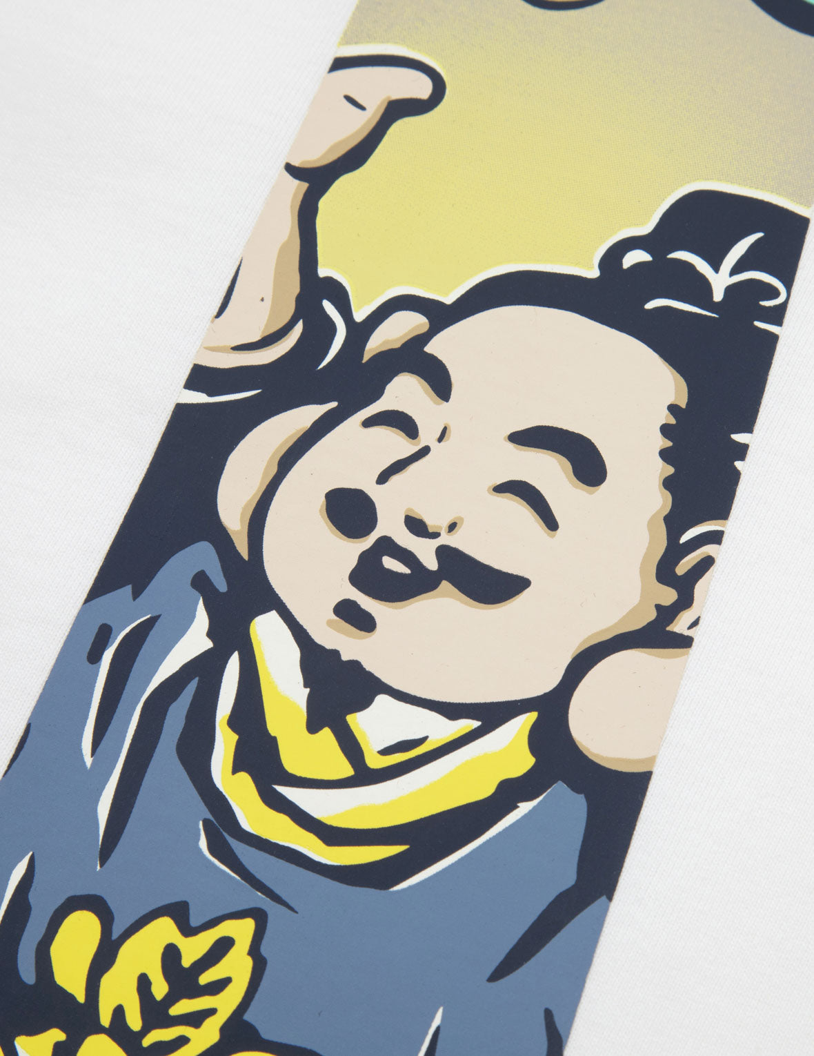 仏頭大黒プリントリラックスフィットTシャツ