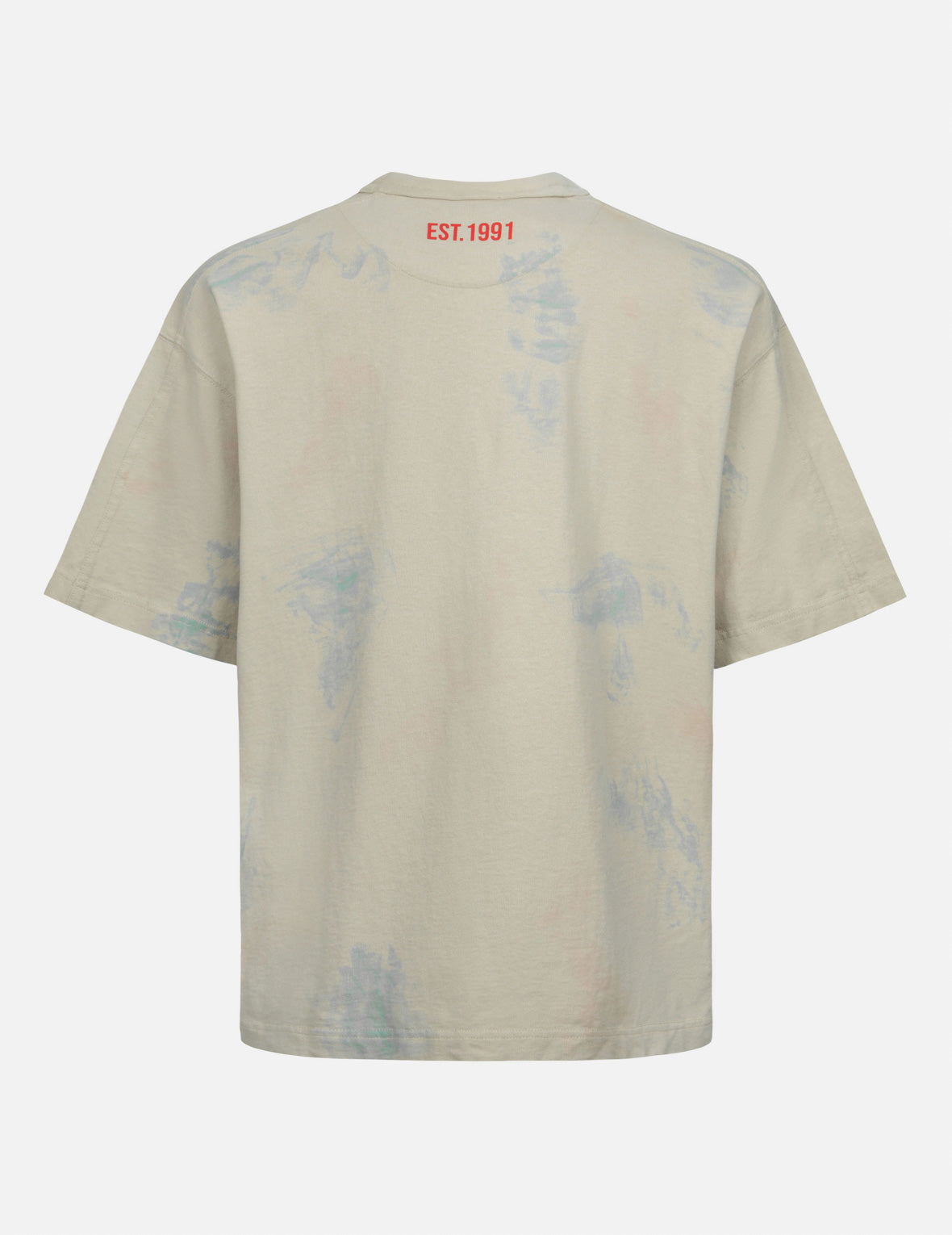 カモメとロゴプリントルーズフィットTシャツ