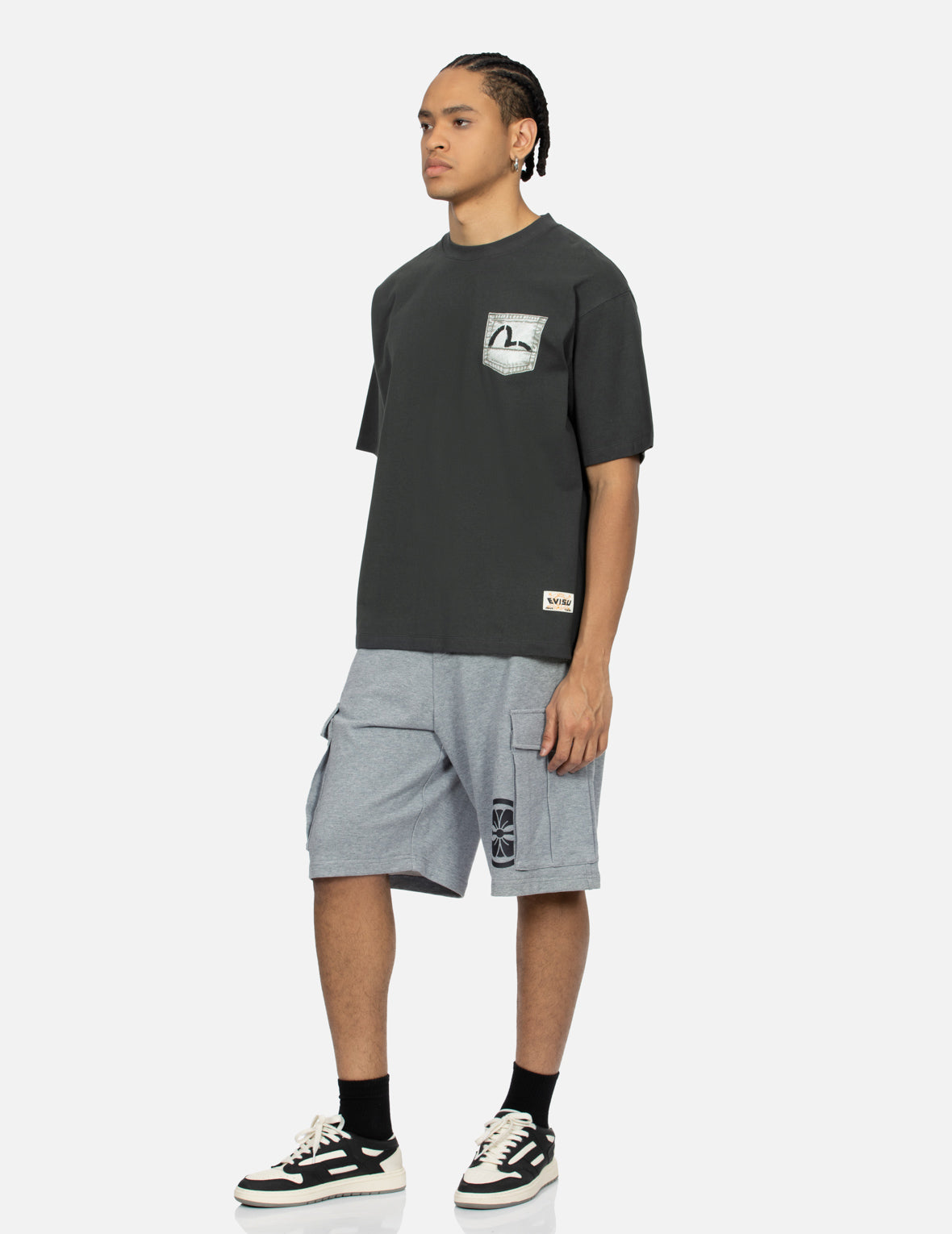 リアルなデジタルプリントリラックスフィットTシャツ