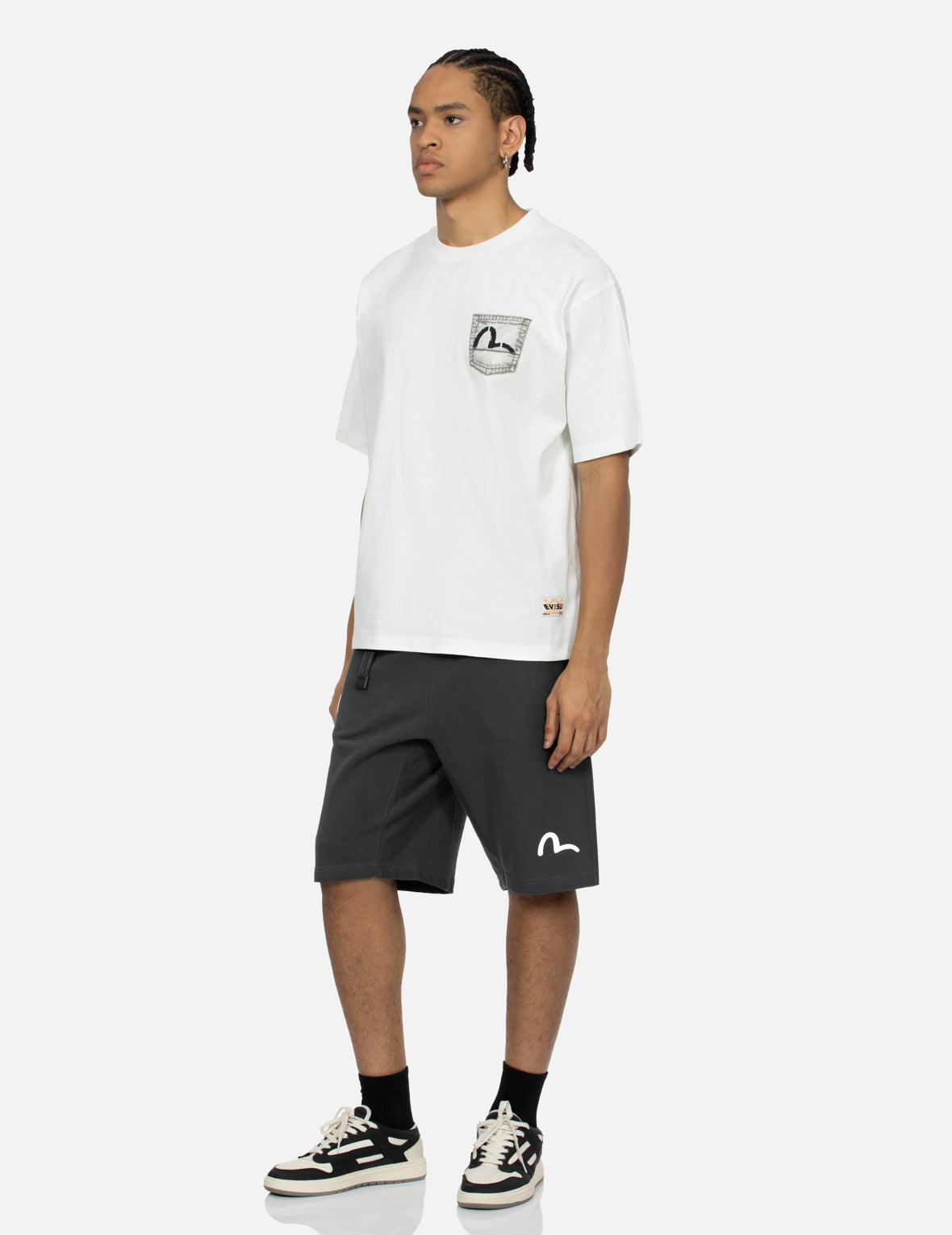 リアルなデジタルプリントリラックスフィットTシャツ