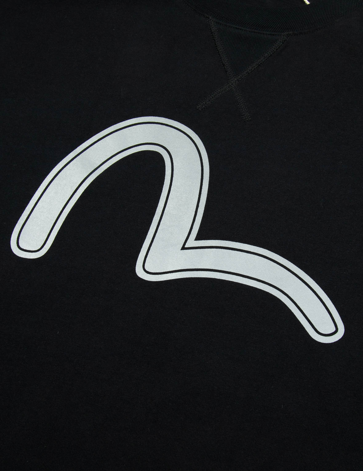 福神のリフレクタープリントルーズフィットTシャツ