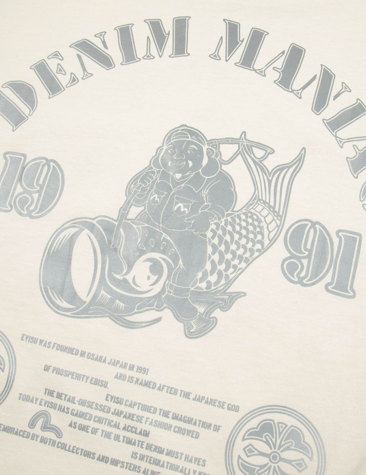 福神のリフレクタープリントルーズフィットTシャツ