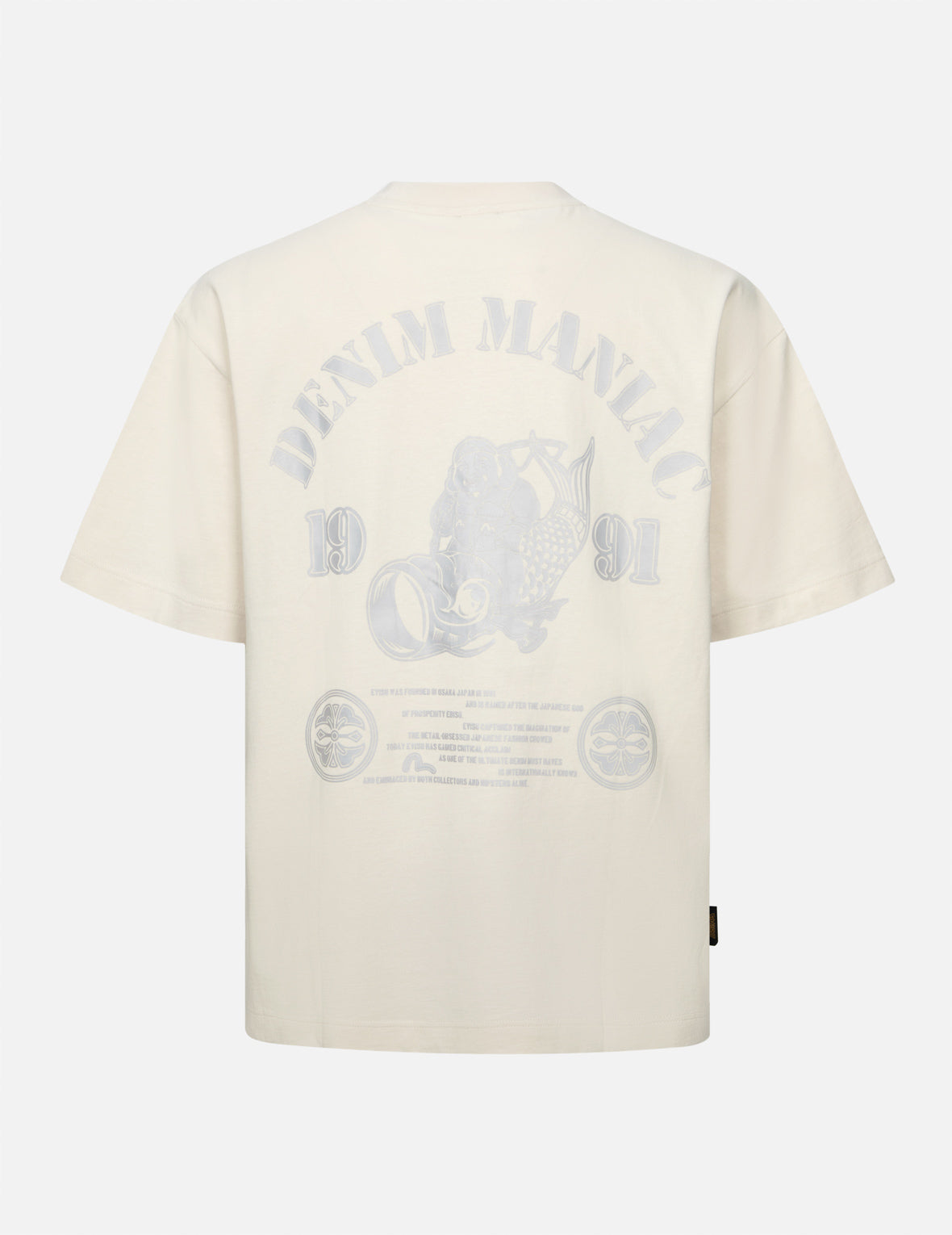 福神のリフレクタープリントルーズフィットTシャツ