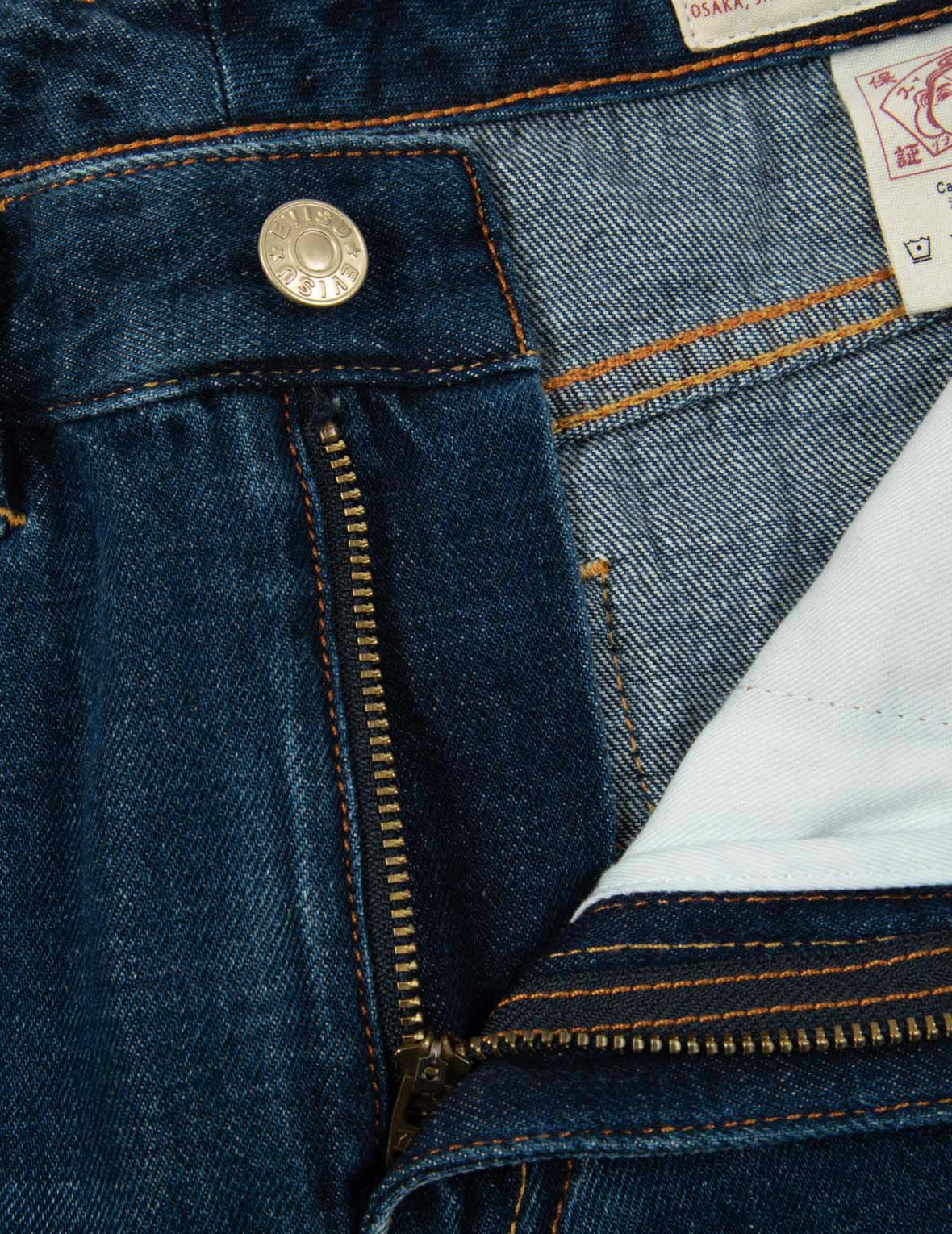 椿柄カモメ刺繍デニムスカート