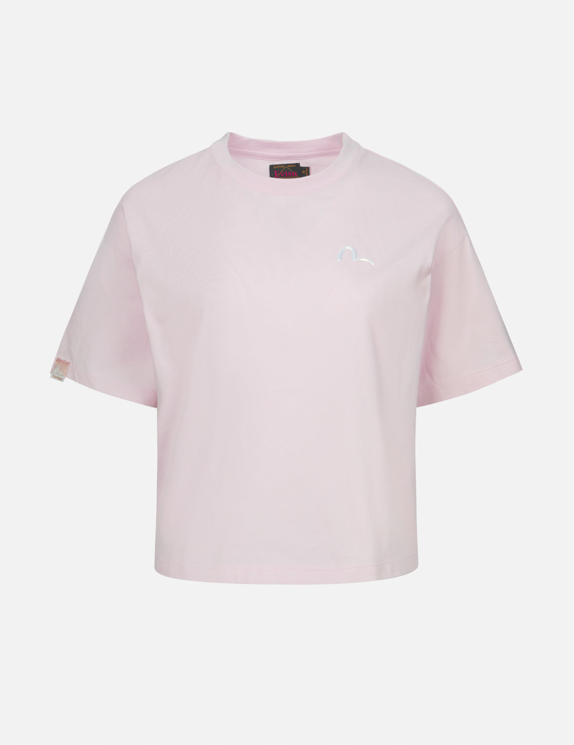 桜と祭りテーマのだるまクロップTシャツ
