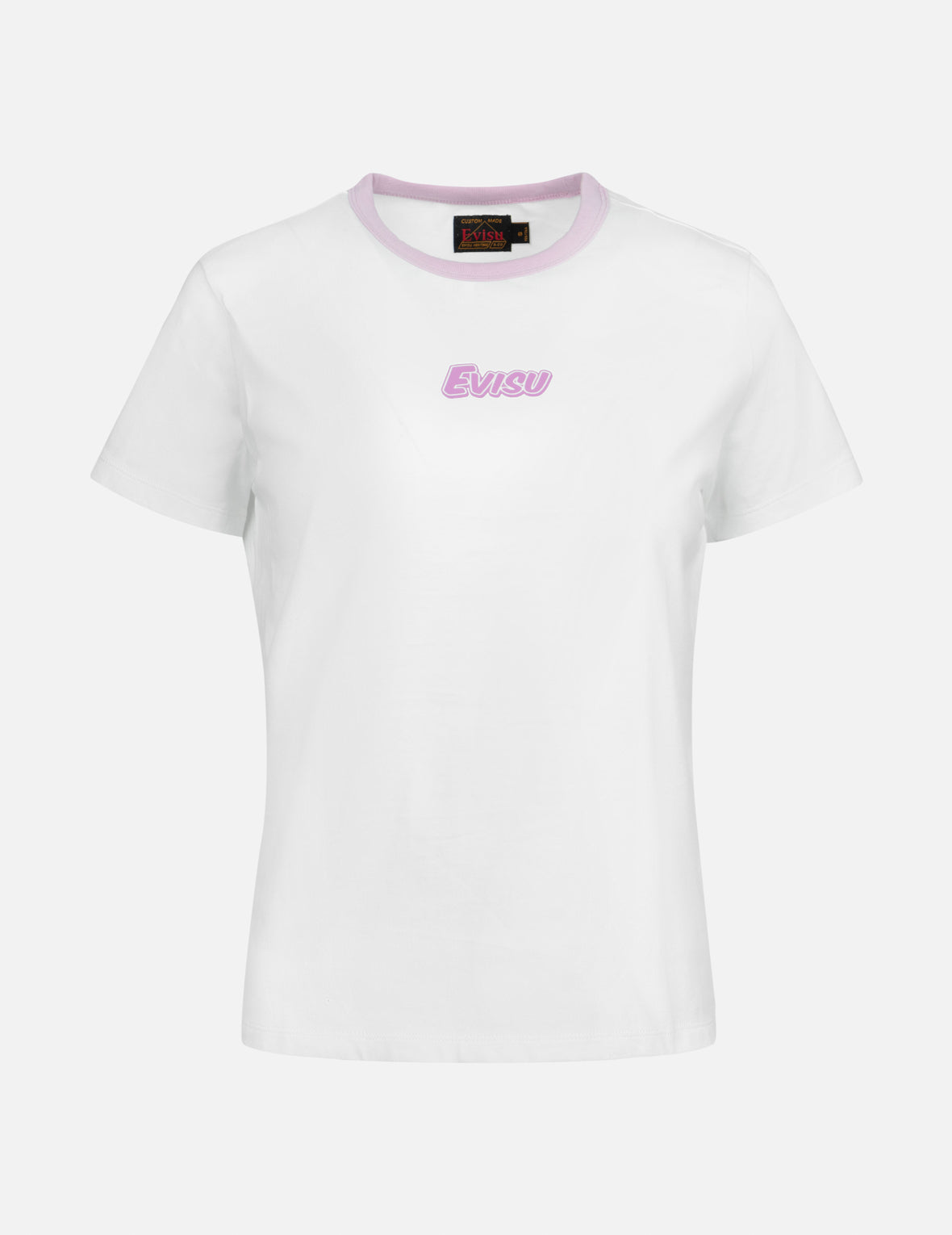 ロゴとたこ焼き だるま プリント レギュラー フィット リンガー Tシャツ