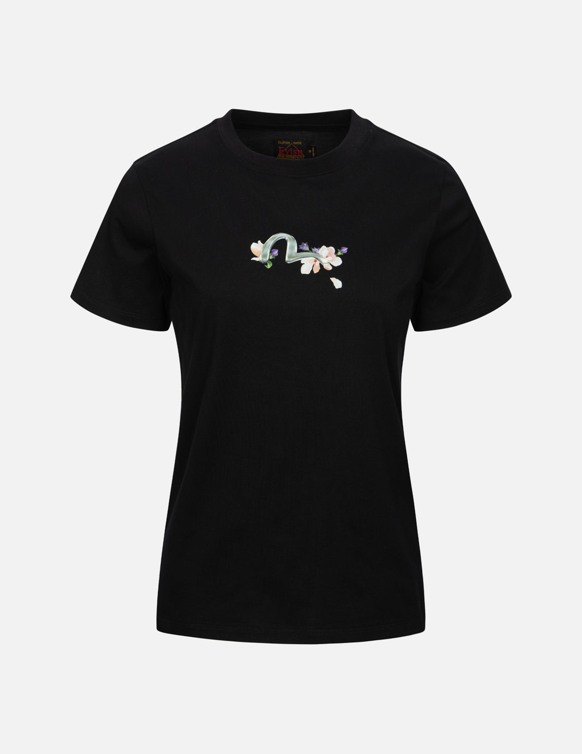 ツルと藤の花 プリント レギュラー フィット Tシャツ