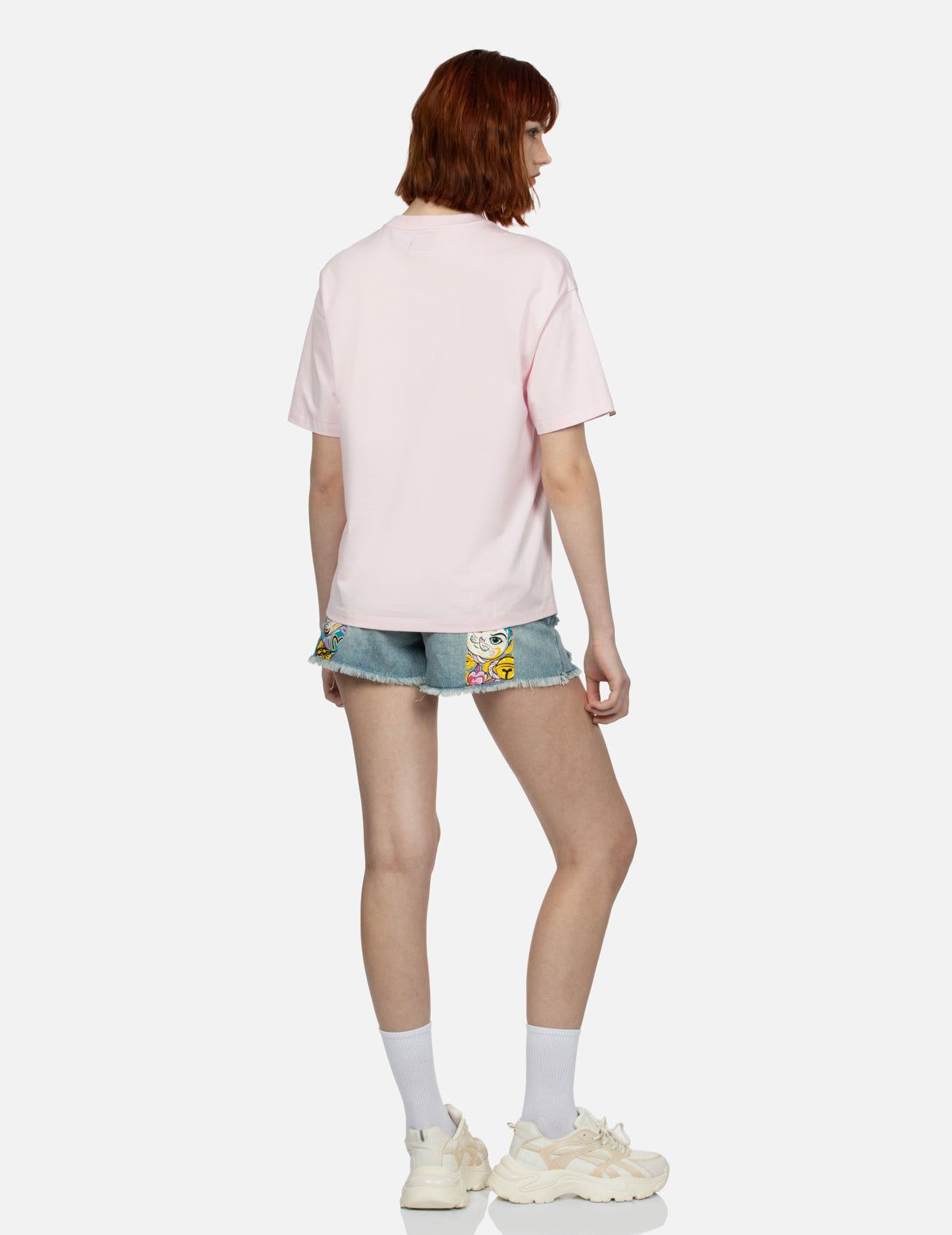 マルチプリント オーバーサイズTシャツ