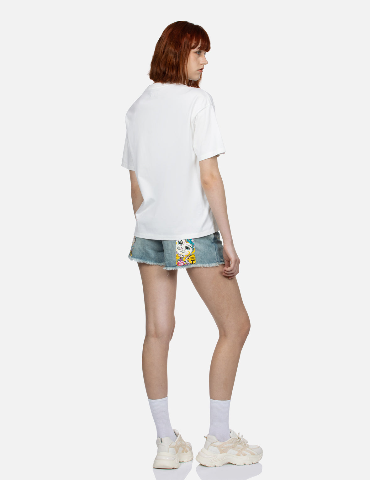 マルチプリント オーバーサイズTシャツ