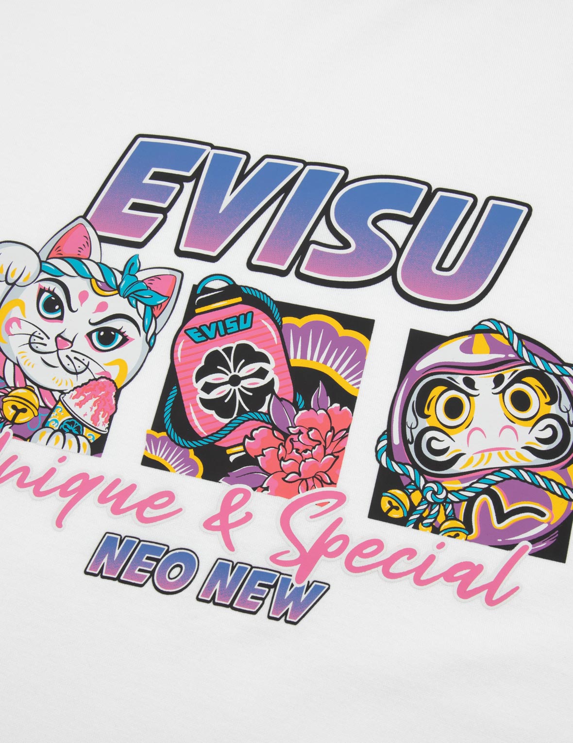 マルチプリント オーバーサイズTシャツ