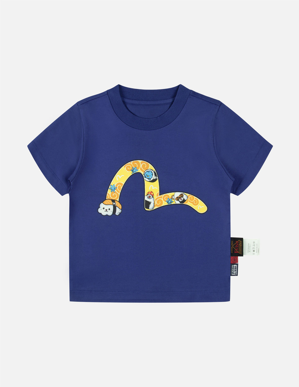 KIZZU Crews寿司カモメプリントのレギュラーフィットTシャツ