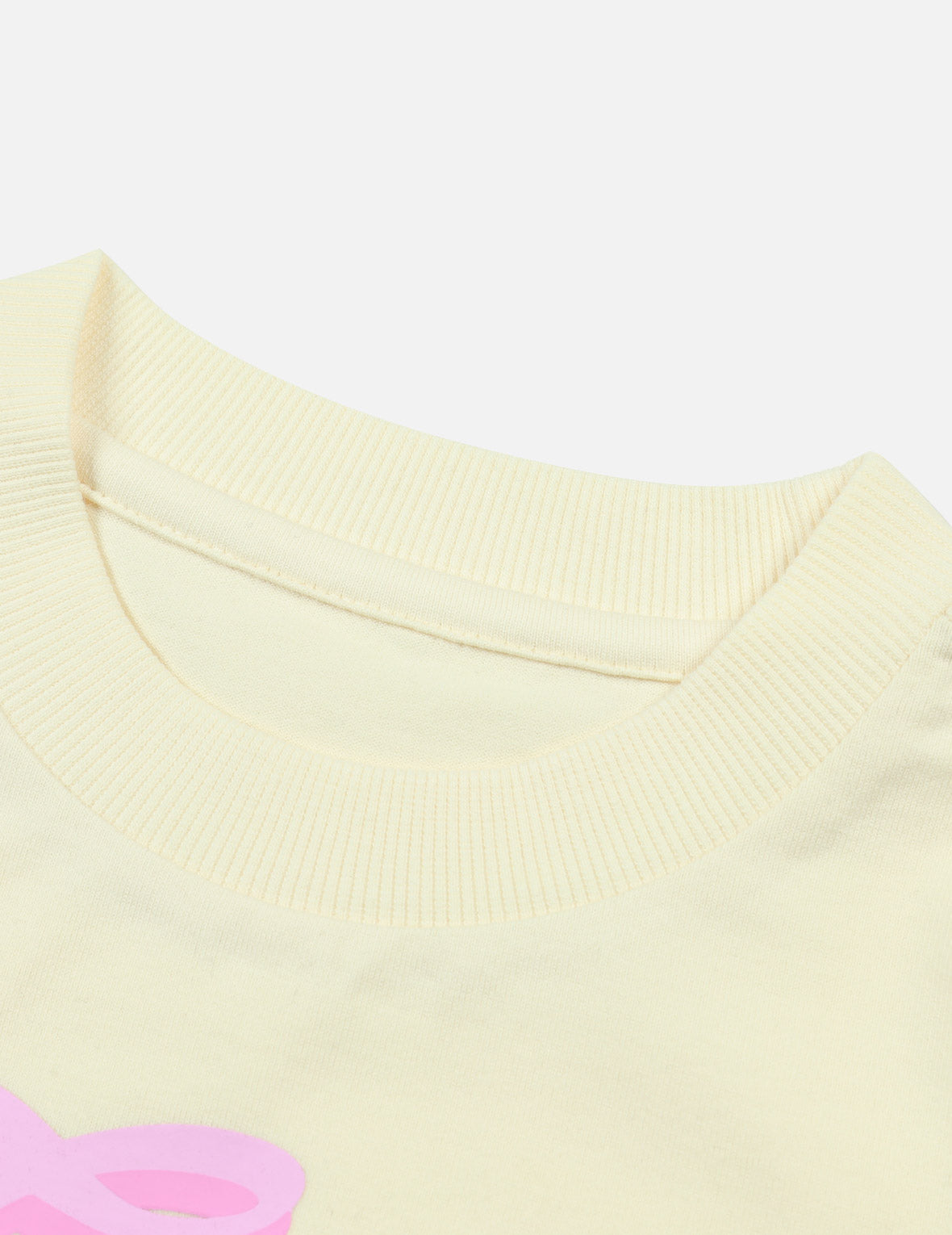 さくらとクマのグラフィックプリントレギュラーフィットTシャツ