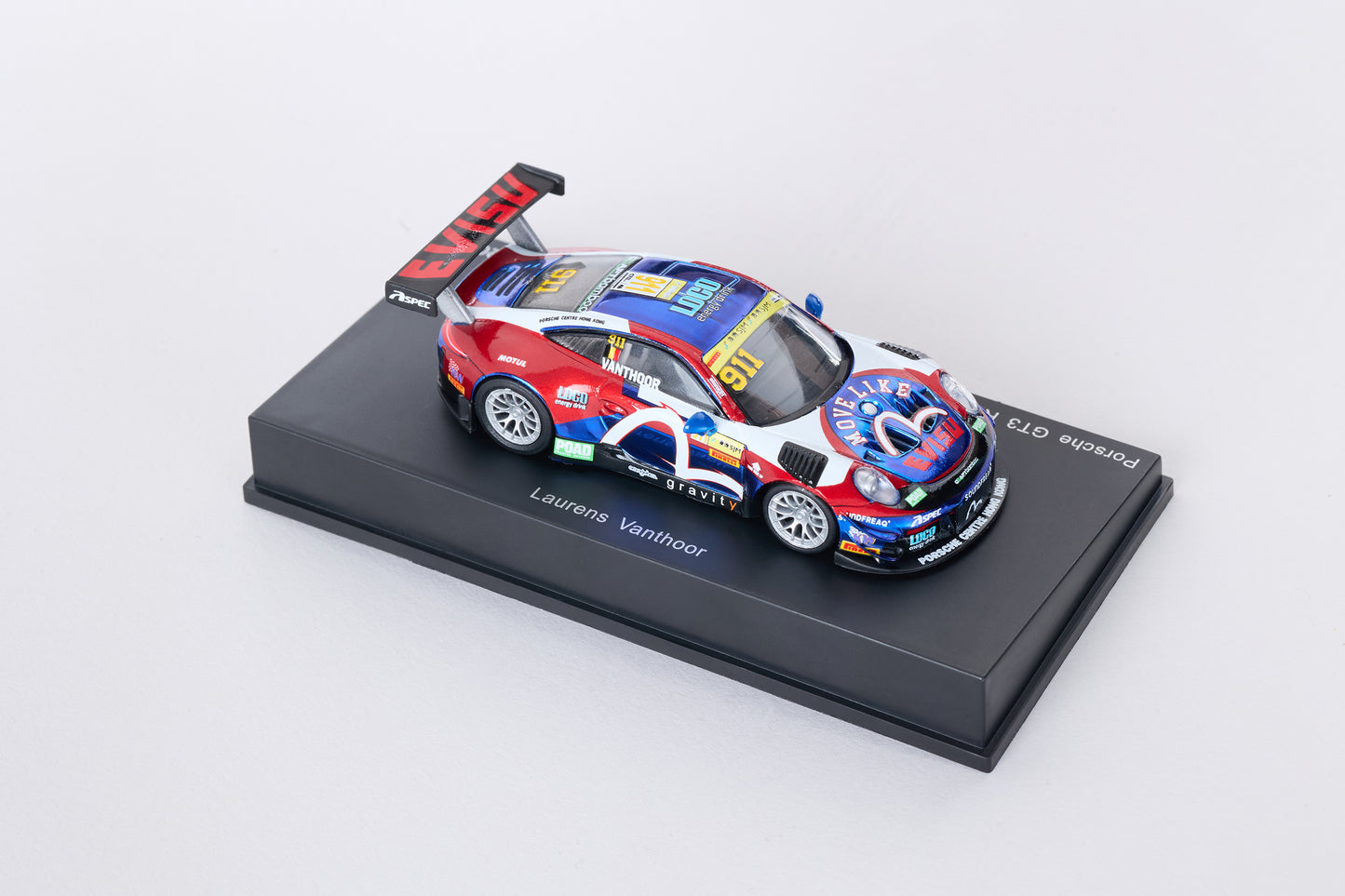 EVISU X PORSCHE GT3 R 1:64 モデルカー