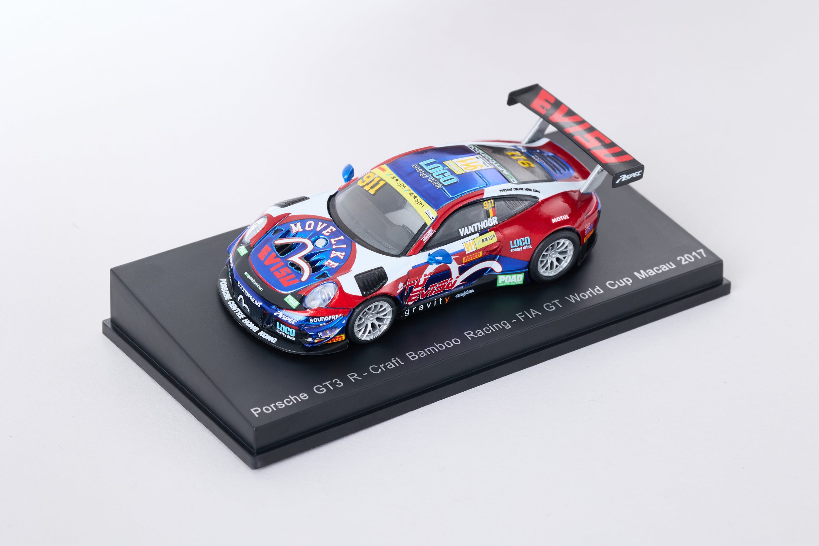 EVISU X PORSCHE GT3 R 1:64 モデルカー