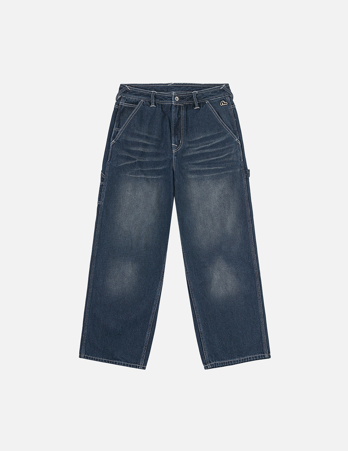 ディストレスドカモメプリント ルーズフィット カーゴジーンズ – EVISU