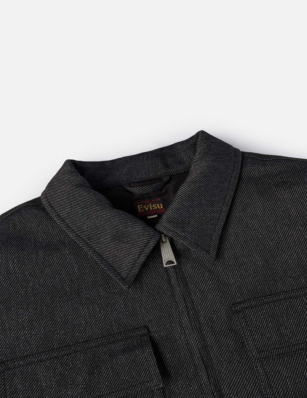 Classic 50s Car and Seagull Print Relax Fit Work Jacket