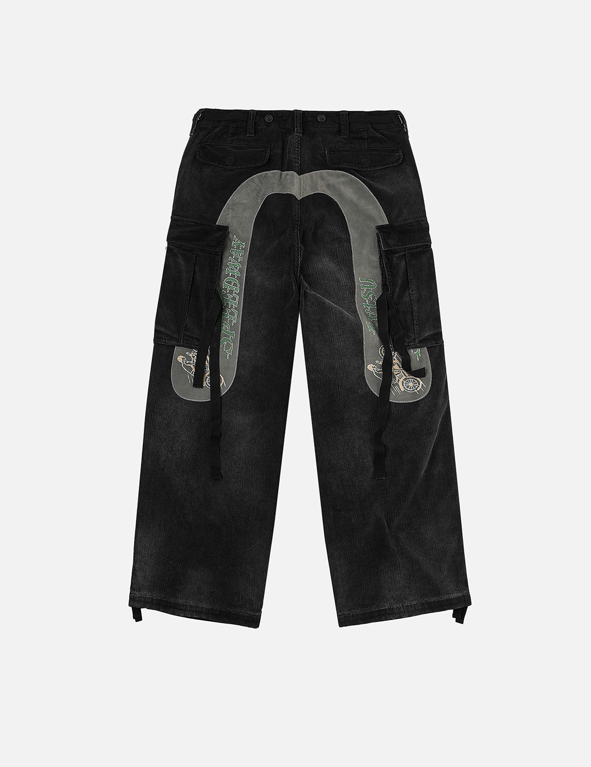 正規品　限定　MINUS TWO　Y2K　ワイド　カーゴパンツ　デビル刺繍　黒 正規品 限定 MINUS TWO Y2K ワイド カーゴパンツ デビル刺繍 黒