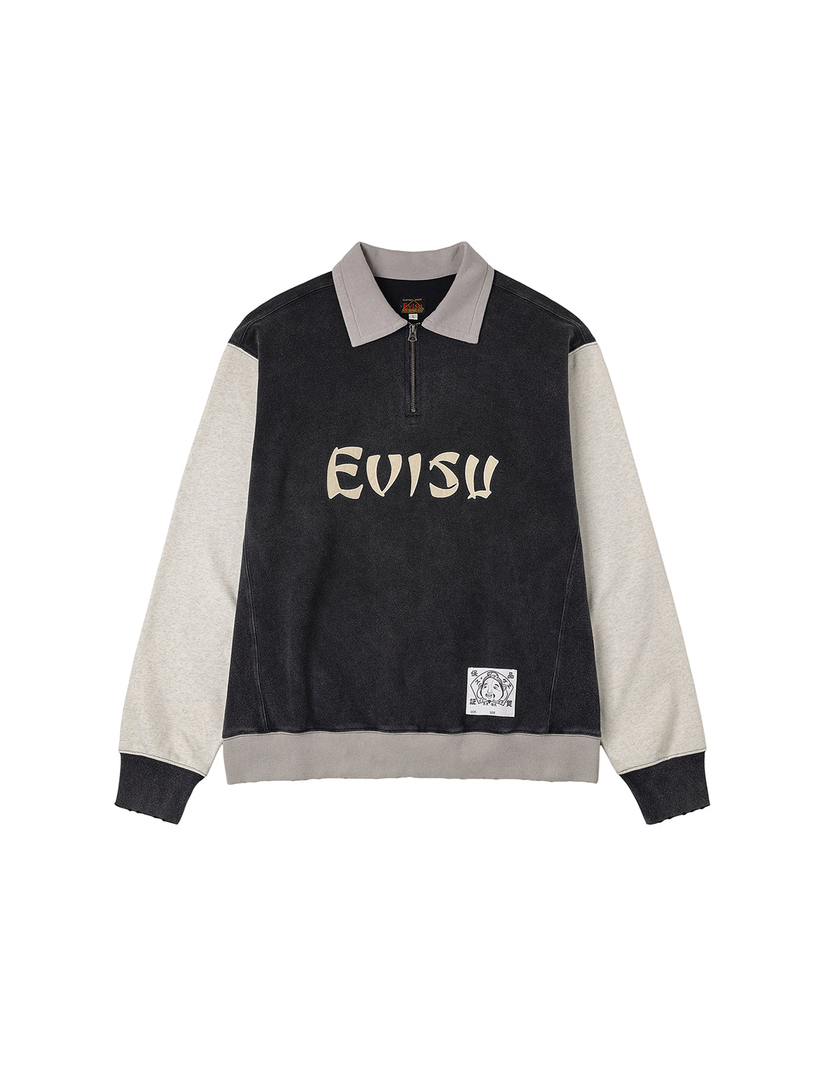 Logo Appliqué Regular Fit Half-Zip Color-Blocking Sweatshirt