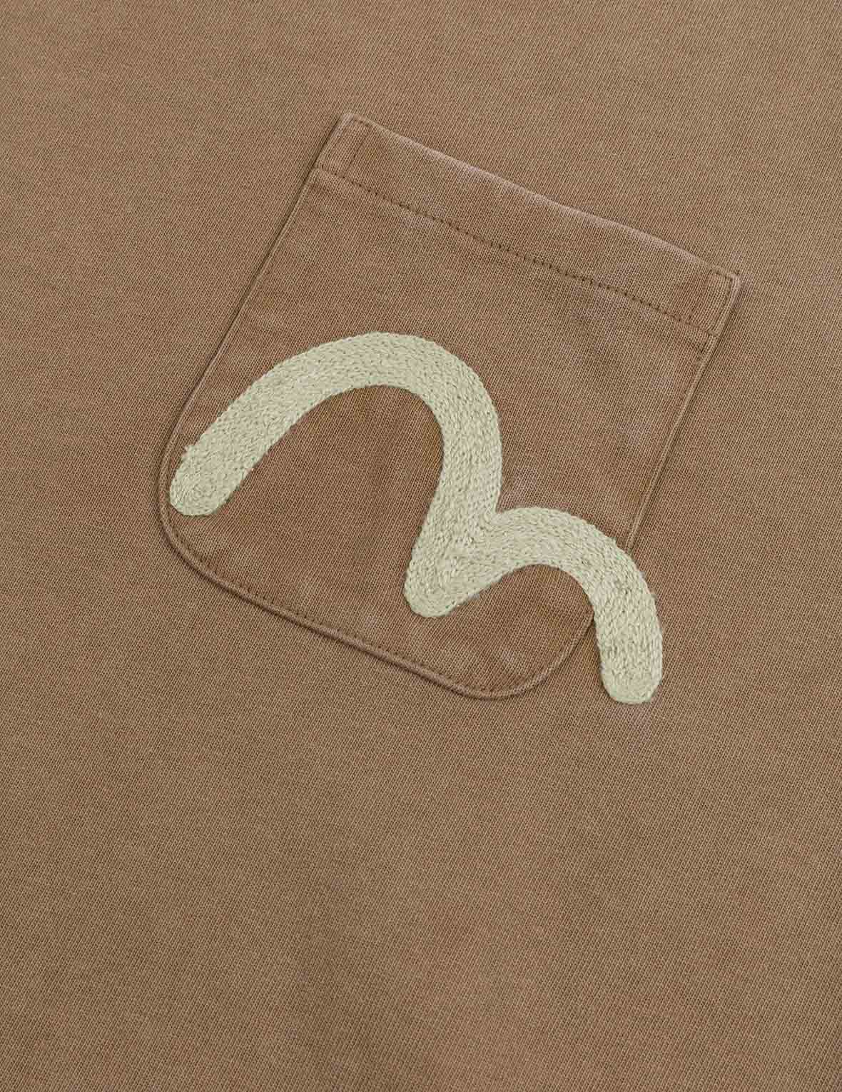カモメ刺繍ポケット リラックスフィット 長袖Tシャツ