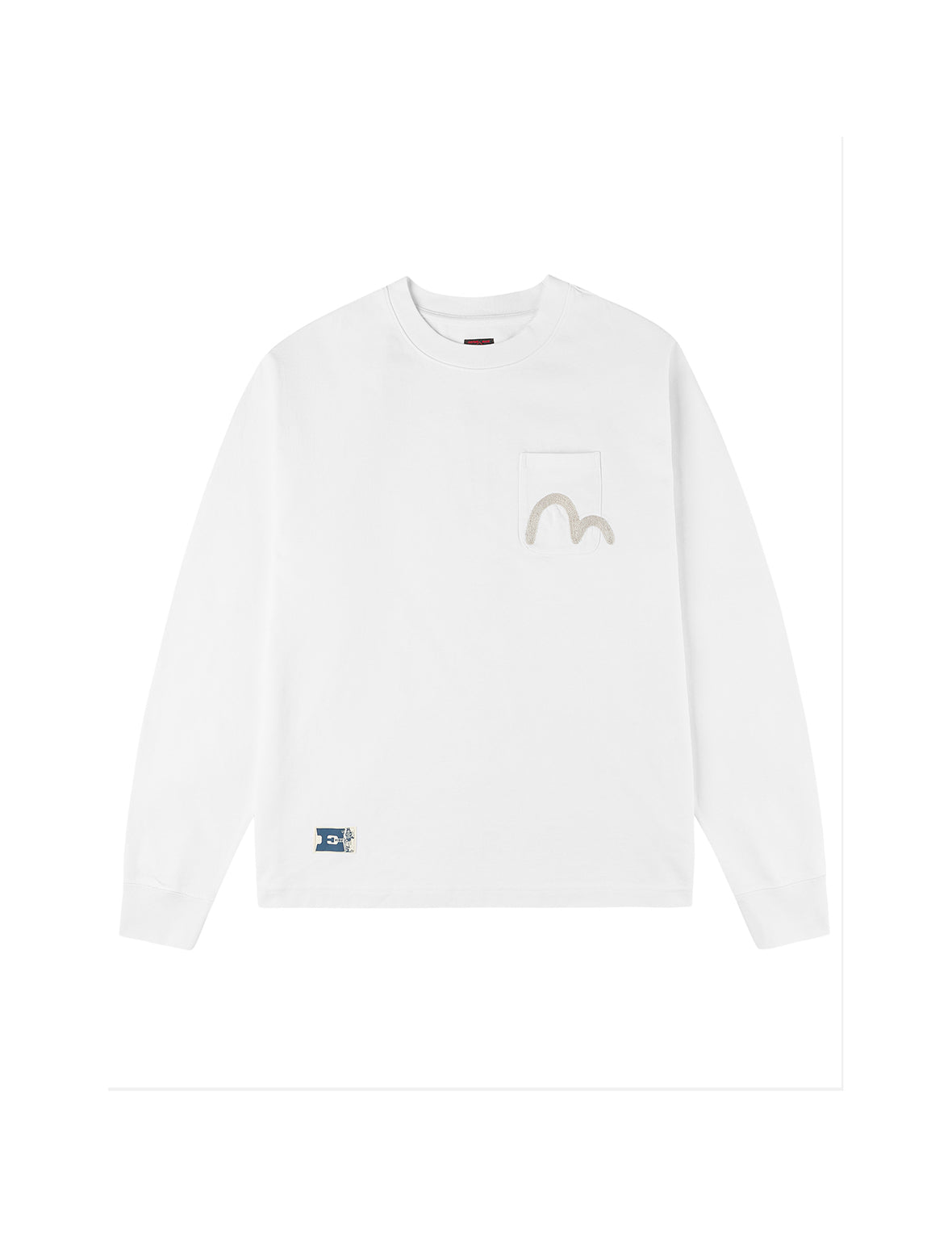 カモメ刺繍ポケット リラックスフィット 長袖Tシャツ