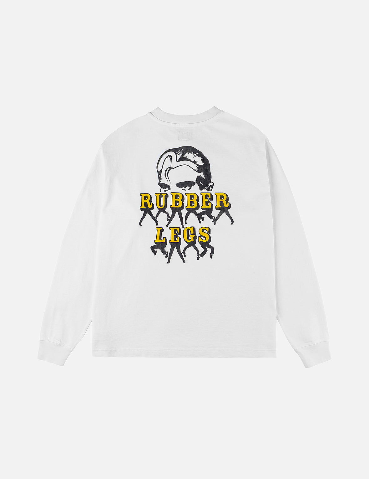 カモメとラバーレッグプリント リラックスフィット 長袖Tシャツ